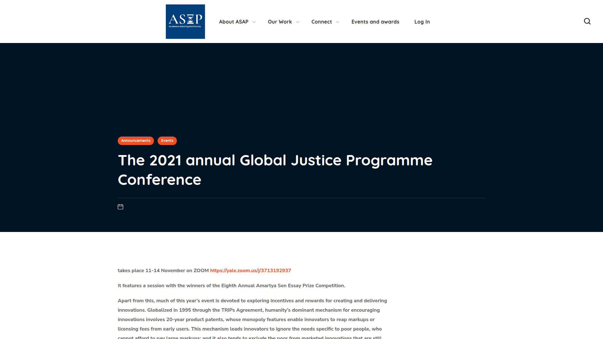 The 2021 annual Global Justice Programme Conference