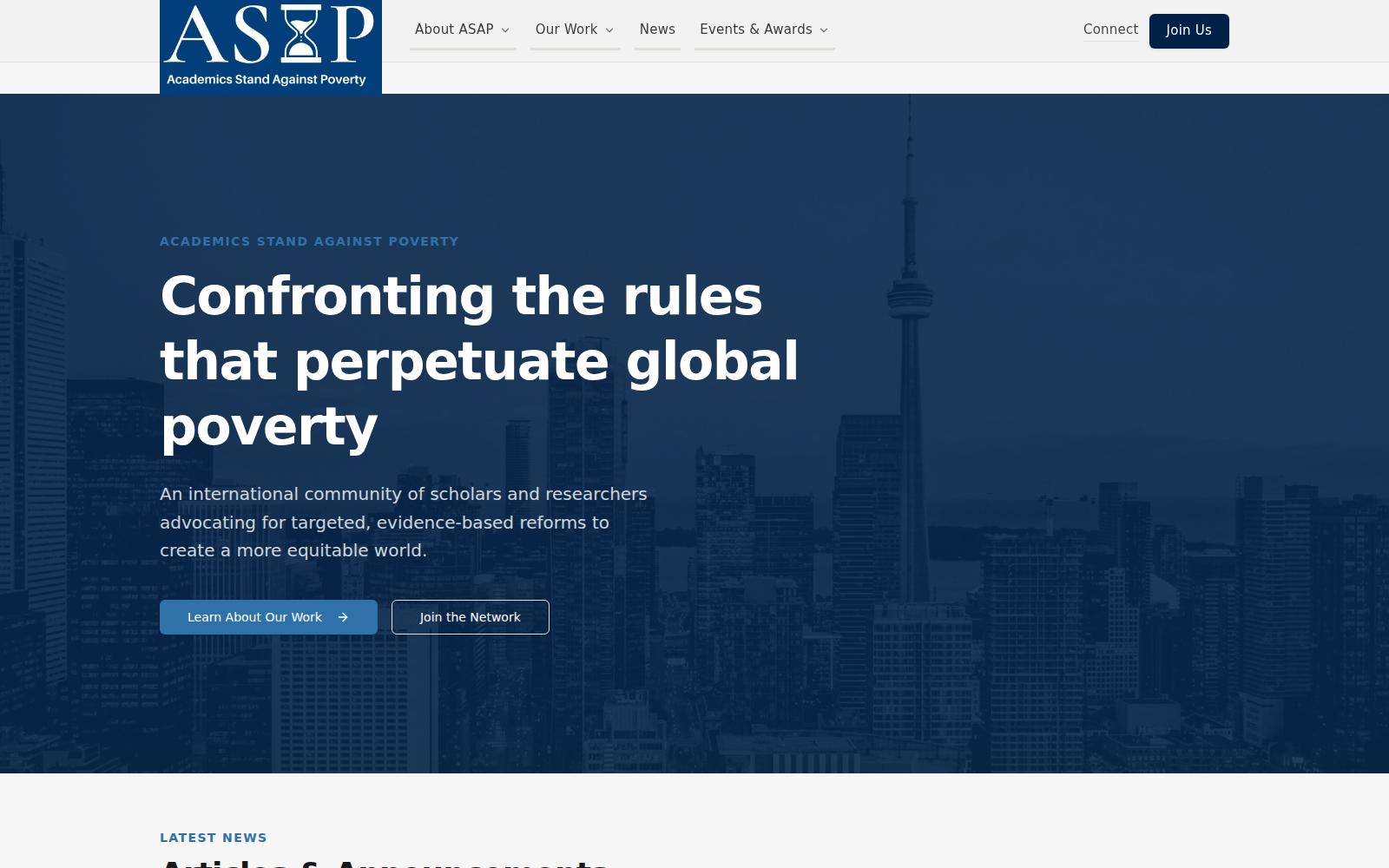 Screenshot from the ASAP impact interviews archive