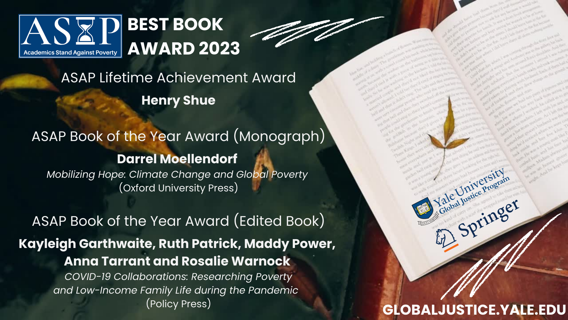 Winners graphic for the 2023 ASAP Book Awards